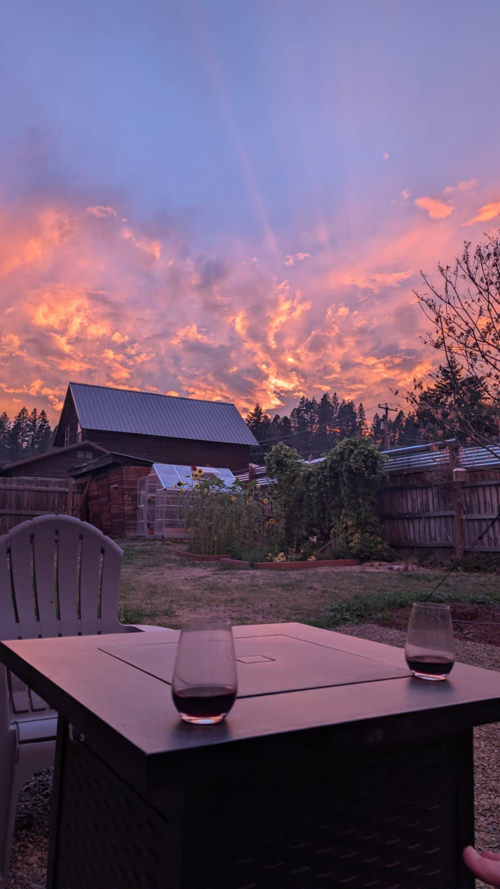 A spectacular sunset