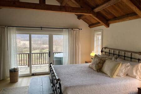 Bedroom from bathroom