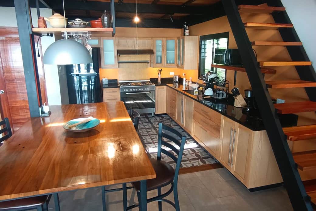 The fully equiped Kitchen in the loft-style main room. The fully equiped Kitchen in the loft-style main room.