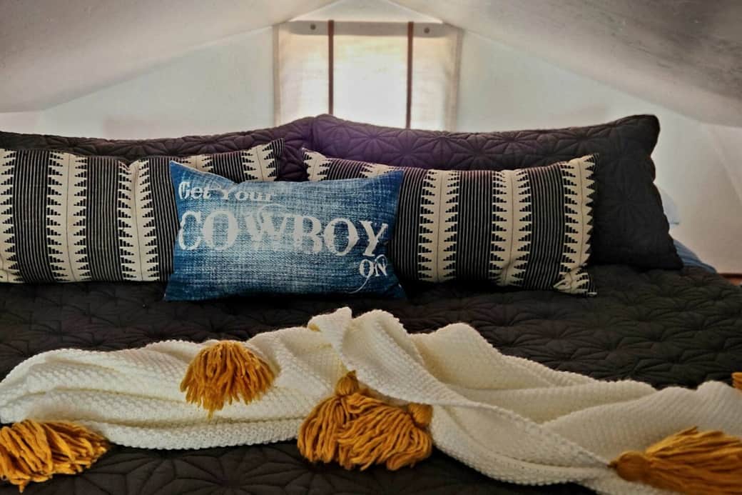 King loft has deluxe bedding King loft has deluxe bedding