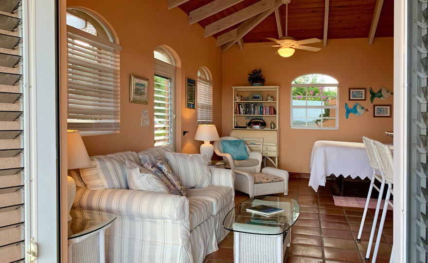 Cozy seating with a view