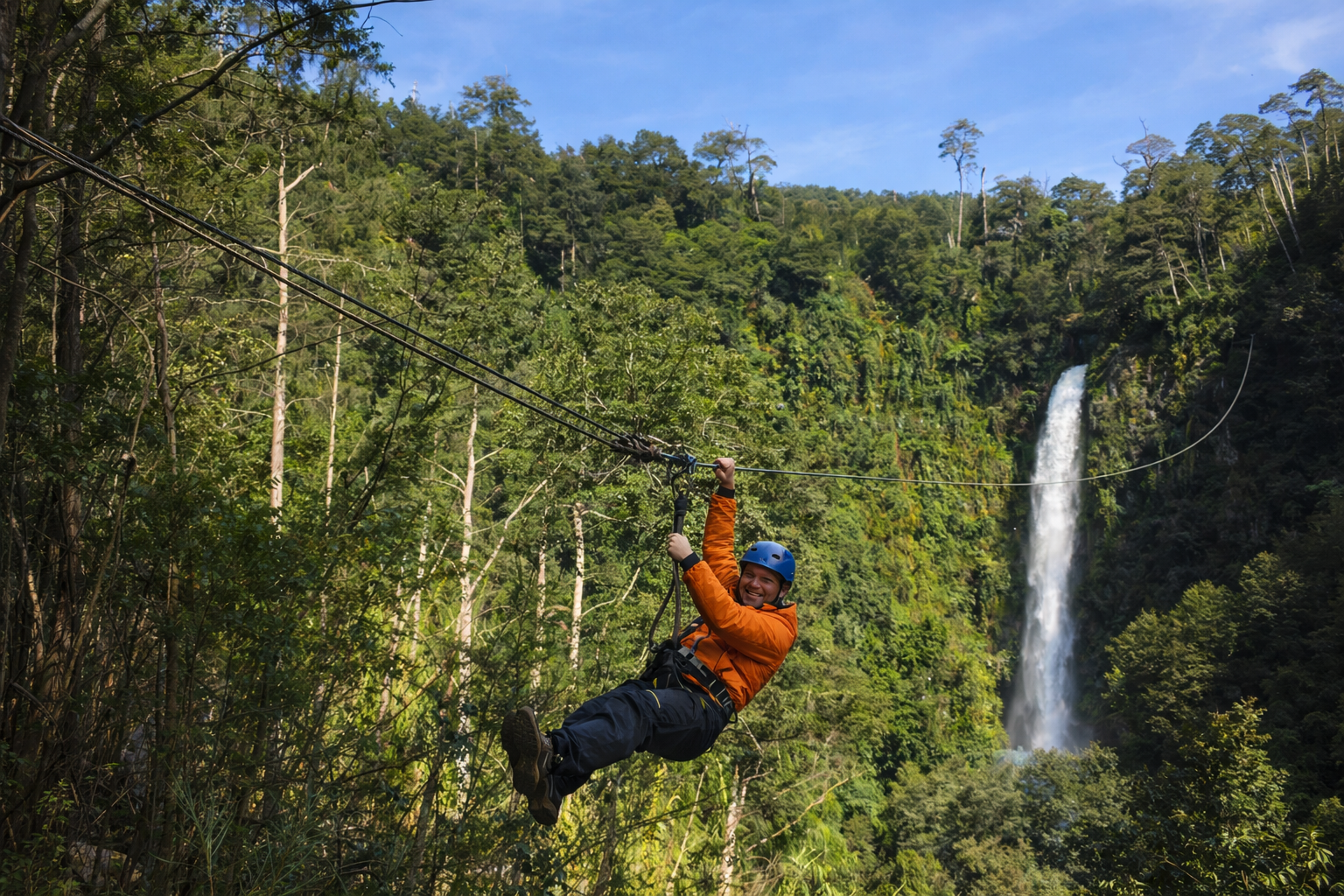 Canopy Salto La China en Pucón