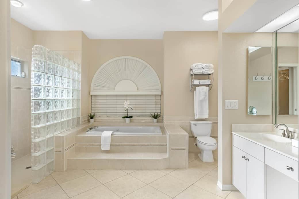 Master Bathroom - Walk-in Rainfall Shower To The Left