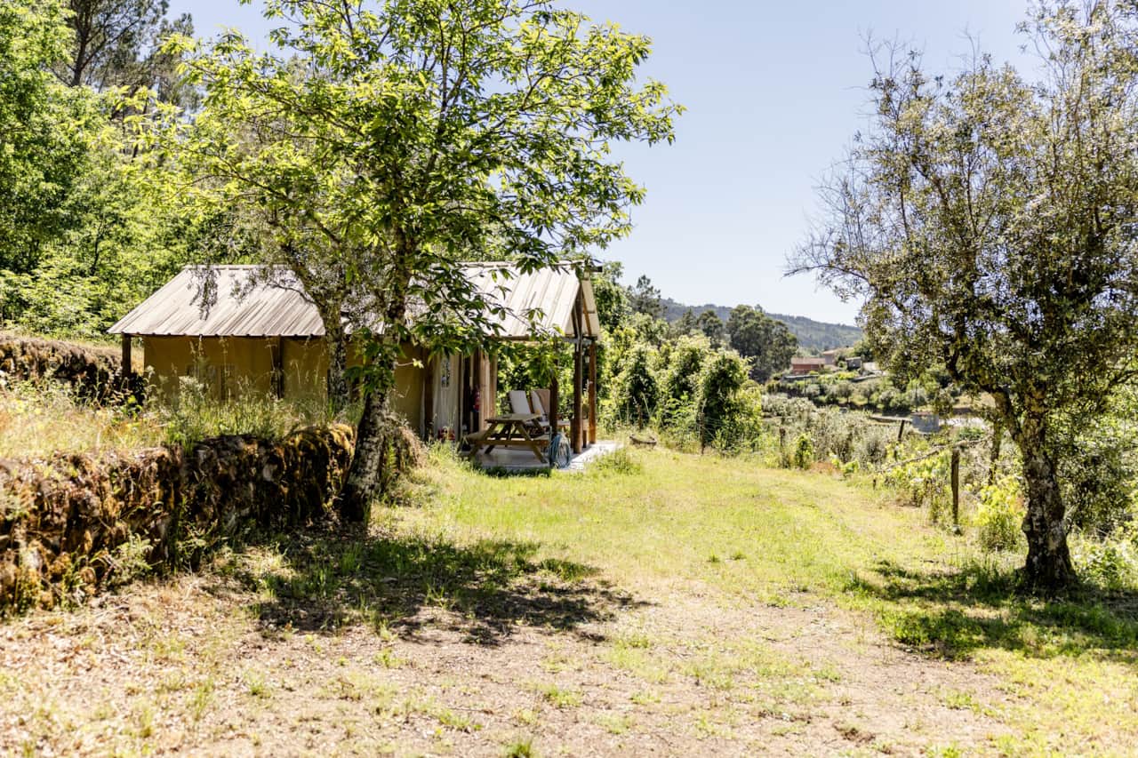 Safaritent Afrika uitzicht