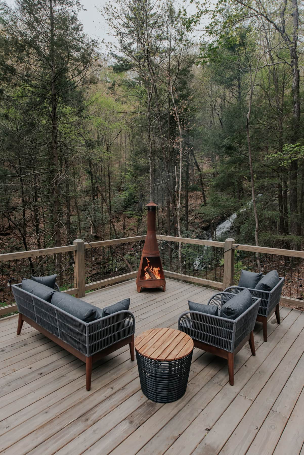 Chimenea with a Waterfall view