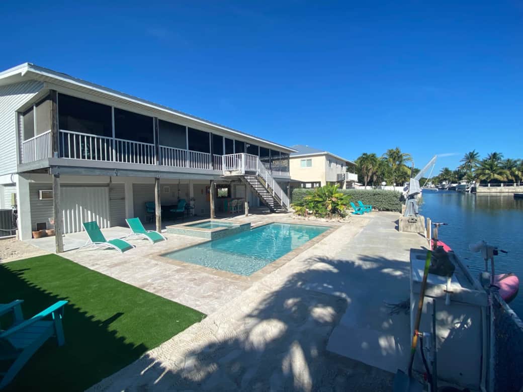 Wide New pool and canal
