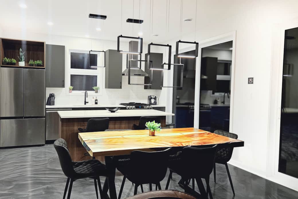 Kitchen at night
