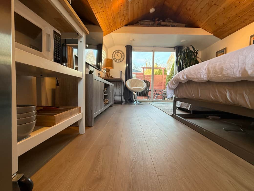 brand new flooring throughout the cottage (installed Jan 2026)