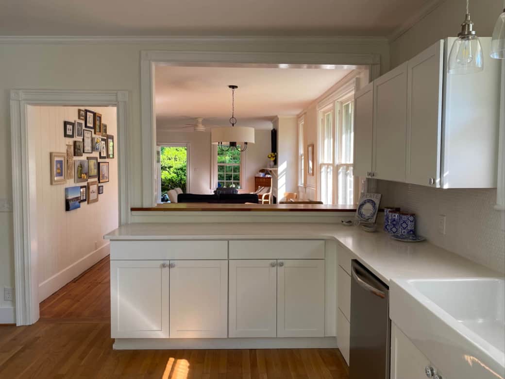 View from Kitchen into dining room