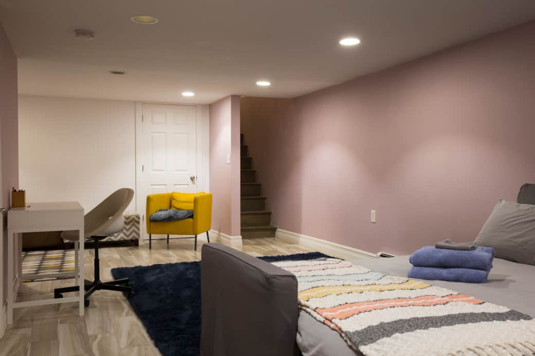 Bonus room is spacious and cozy