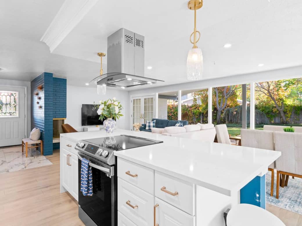 Kitchen with new appliances 