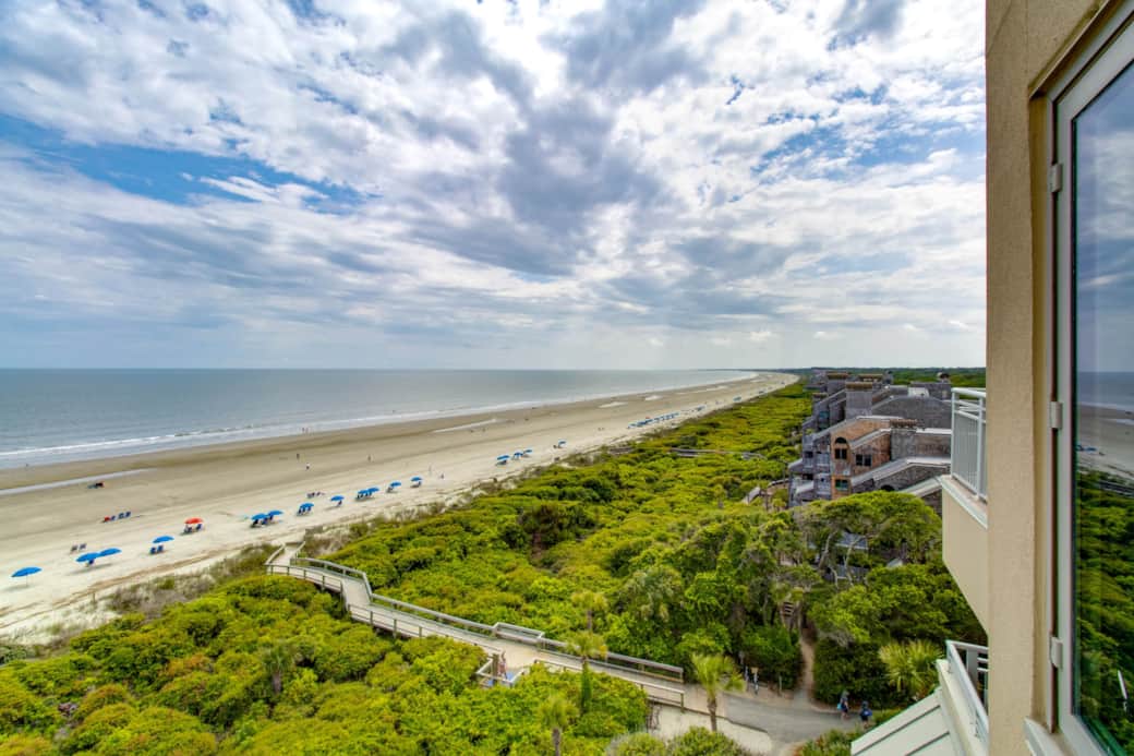 Balcony View of Beach and Boardwalk