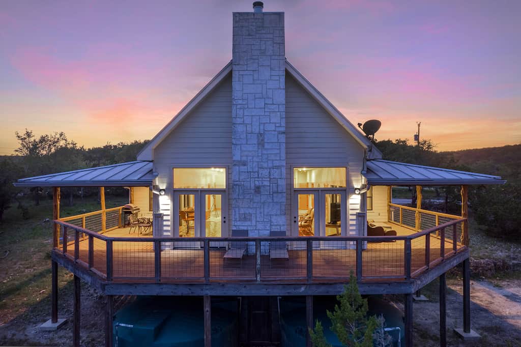Wraparound Deck with Hill Country Views