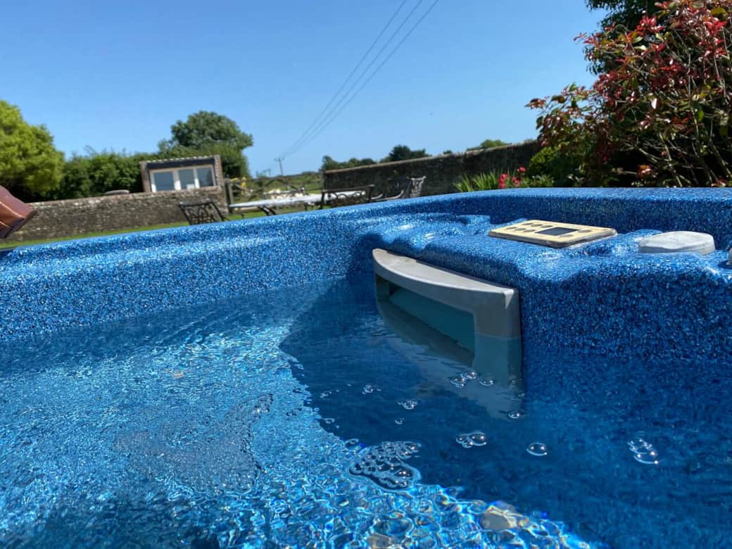 Large hot tub