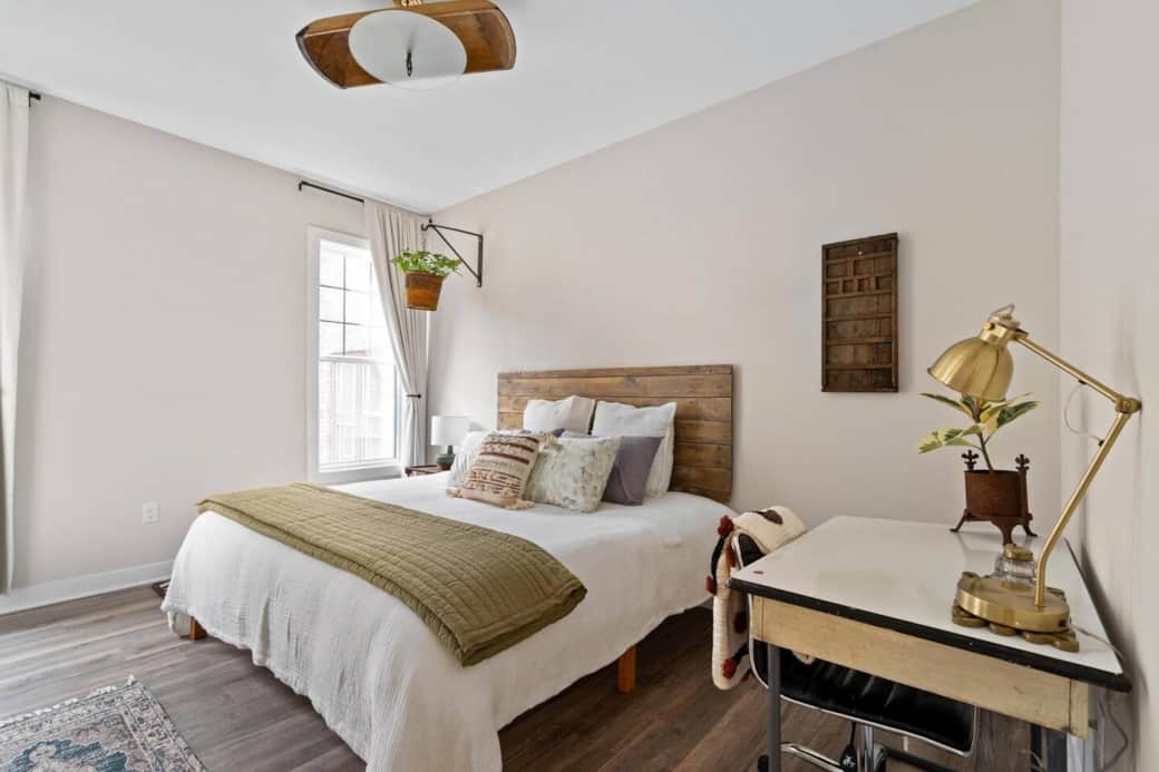 Bedroom 2 - West Elm Bedding, King bed, desk Bedroom 2 - West Elm Bedding, King bed, desk