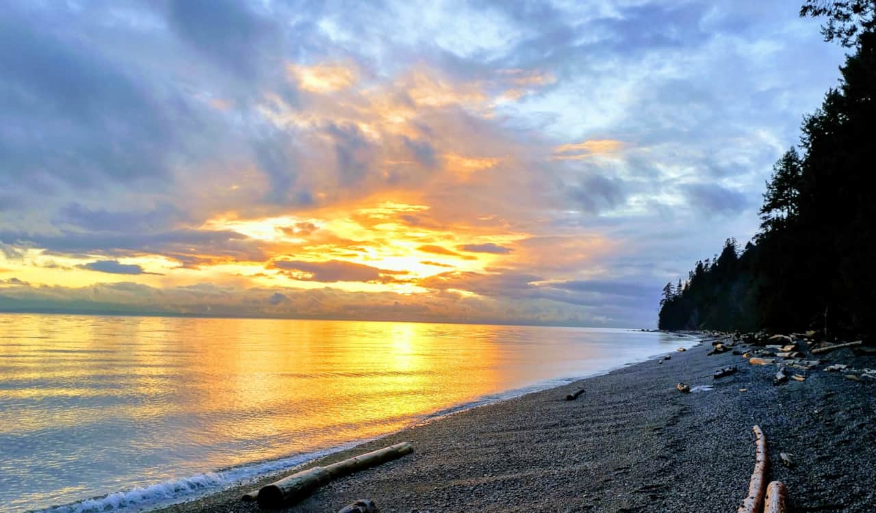Sunset on Secret Beach