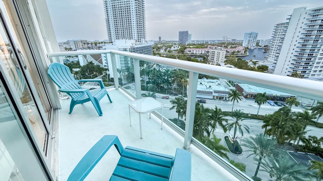 Balcony overlooking the canal