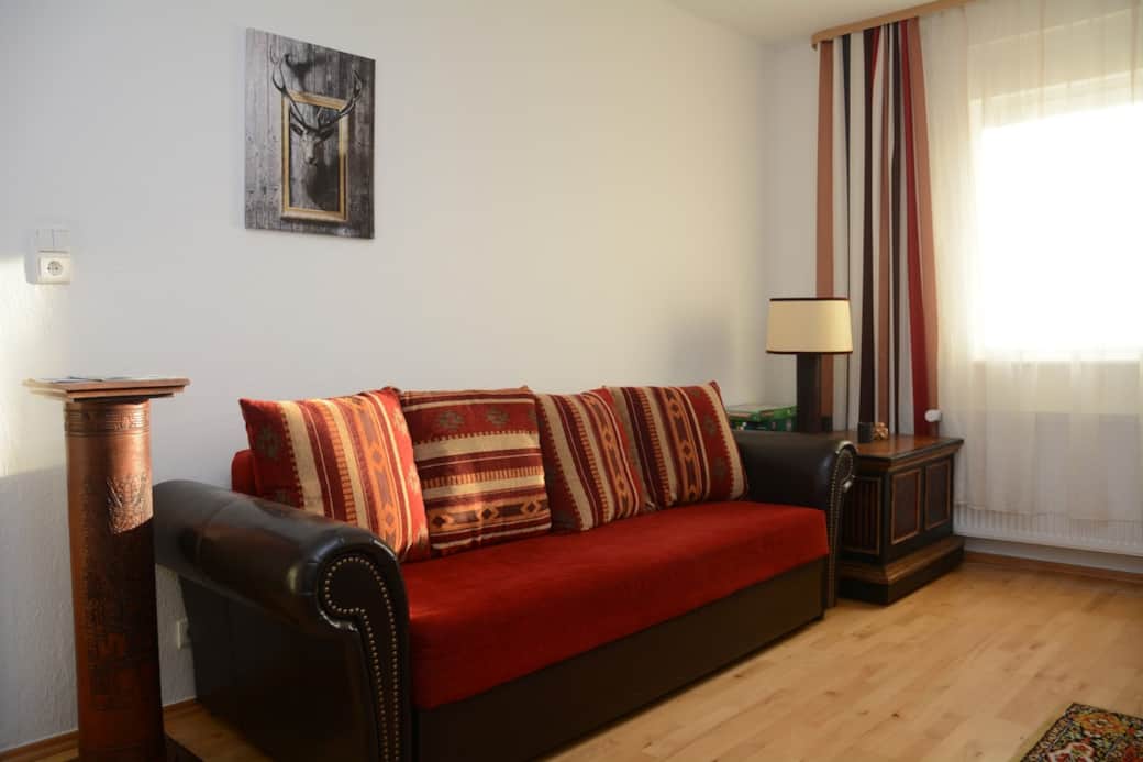 Schlafcouch im Wohnzimmer