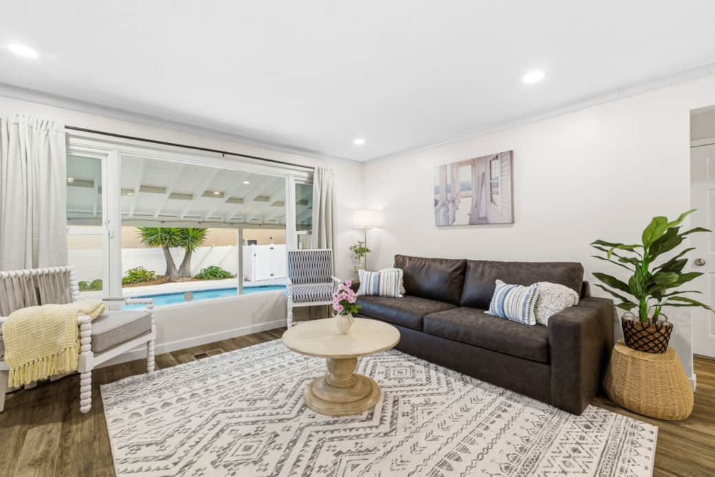 Living Area Views to the Pool