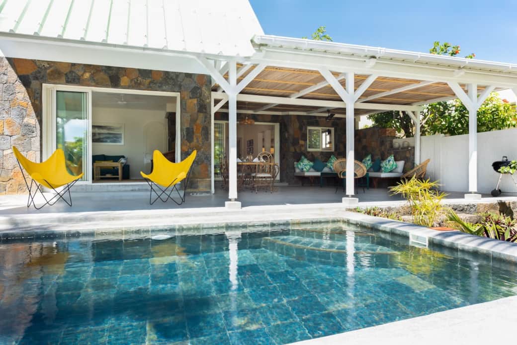 View of the pool and terrace