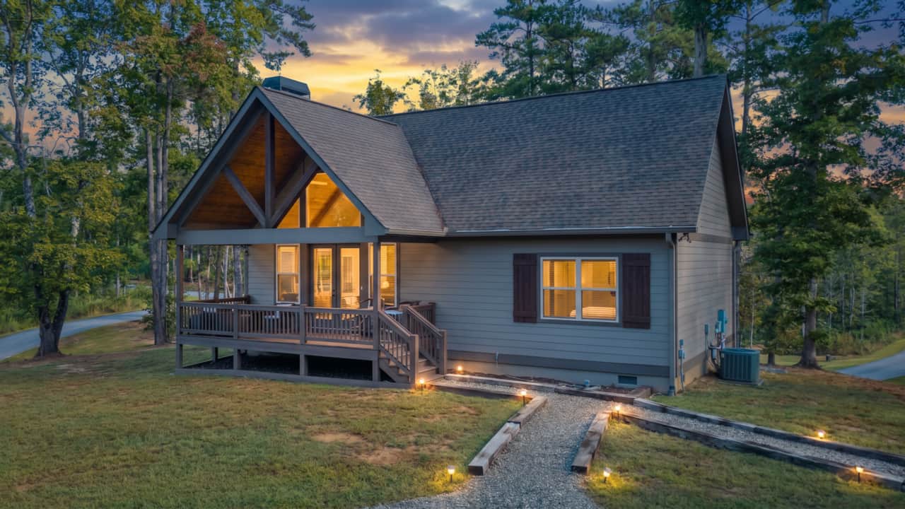 Amazing sunrise views on the covered front porch.