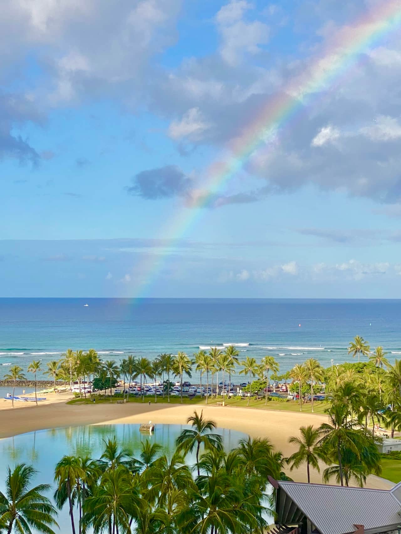 View - Rainbow over Lagoon