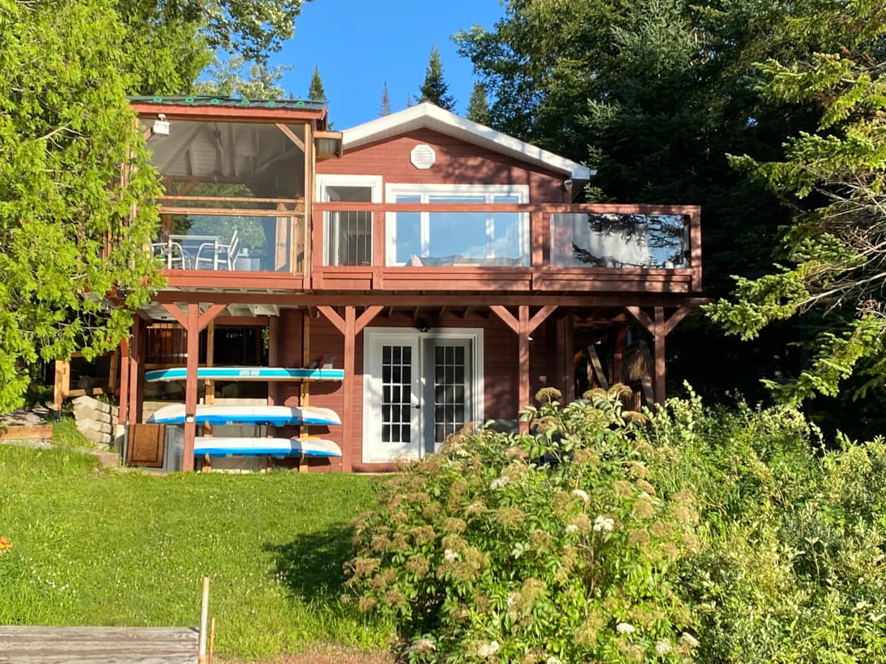 Cabines Niksen on the lake