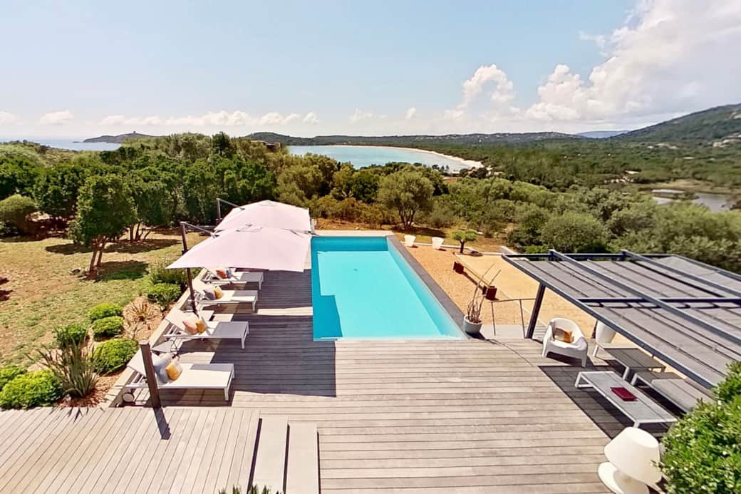 Vue mer depuis la terrasse.