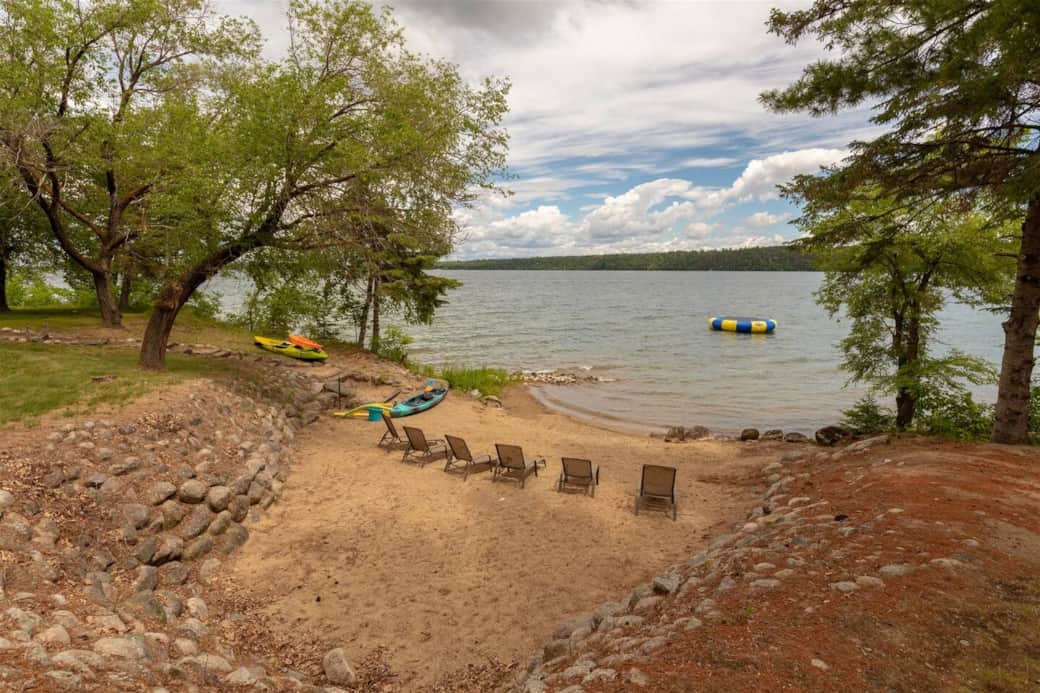 Water Trampoline and Kayaks for Your Use.