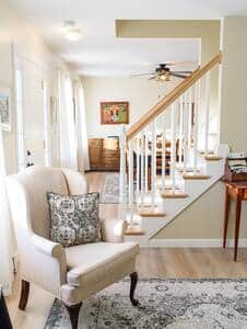 The open concept makes the first floor flow nicely between the common areas.
