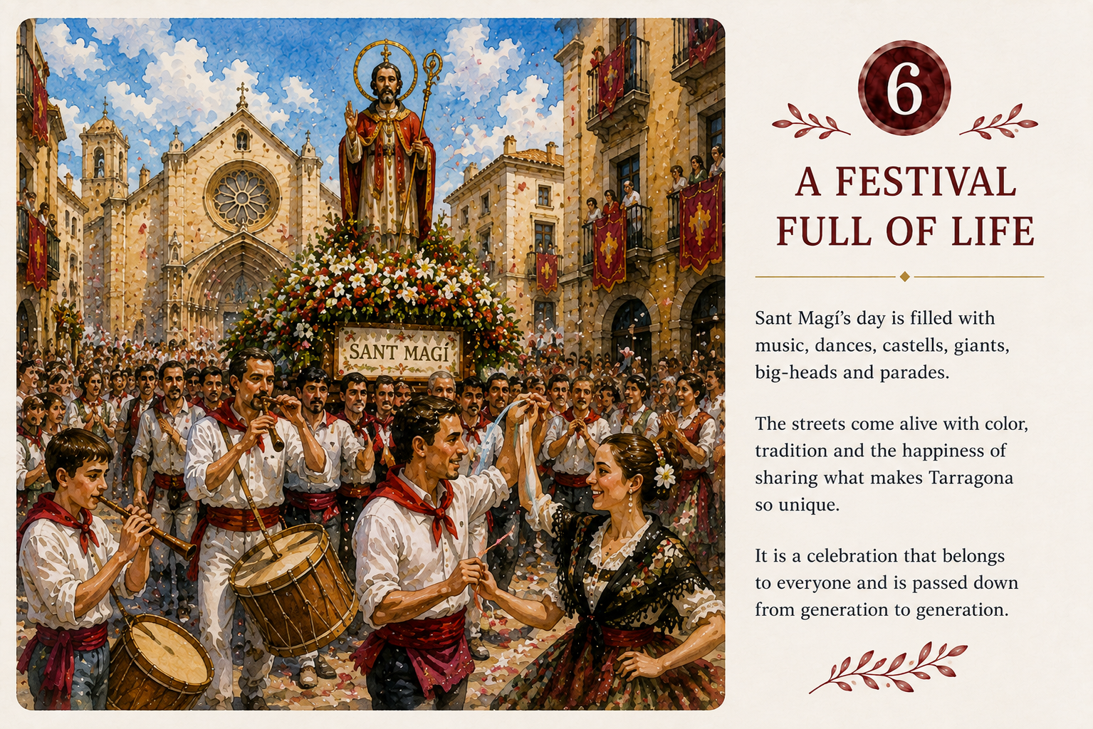 Music and celebration during Sant Magí in Tarragona