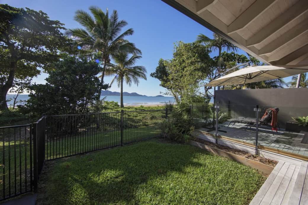 Fish on a Fence - Out side by the pool and the beach 