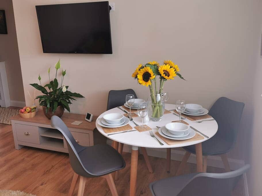 The modern dining space The modern dining space
