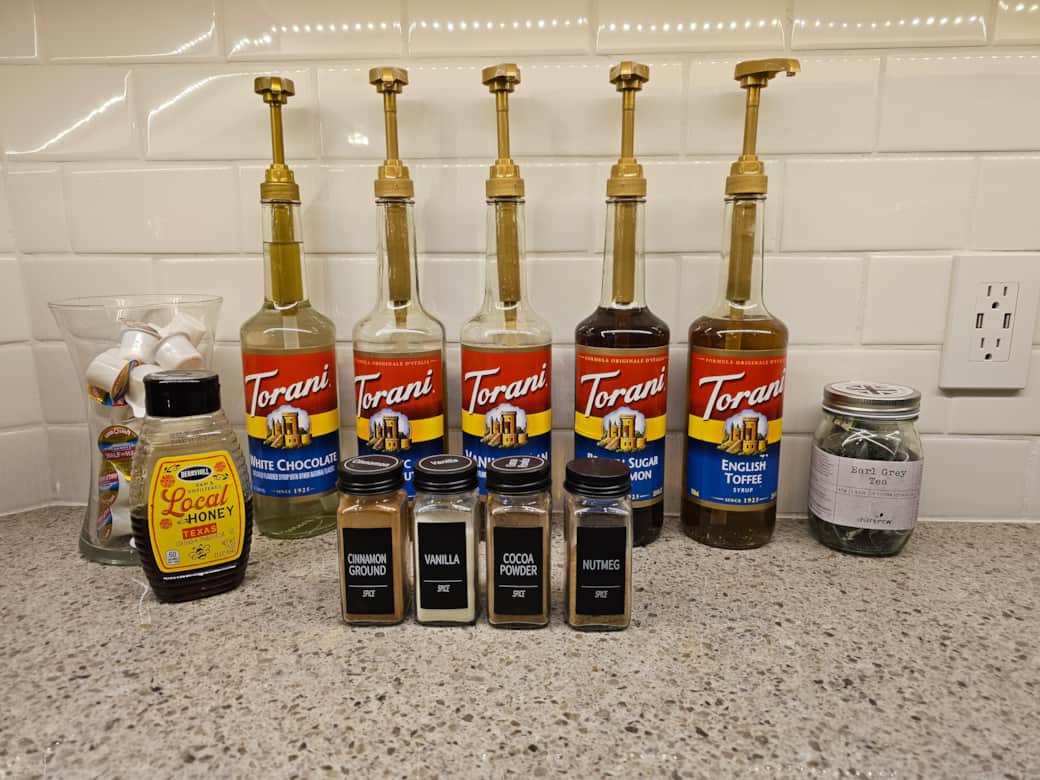 Fully-Stocked Coffee and Tea Bar