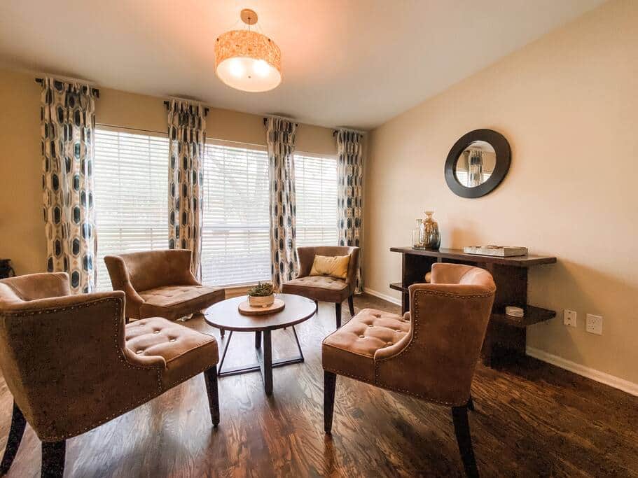 Gather together in the sitting room with a cup of coffee or a glass of wine Gather together in the sitting room with a cup of coffee or a glass of wine