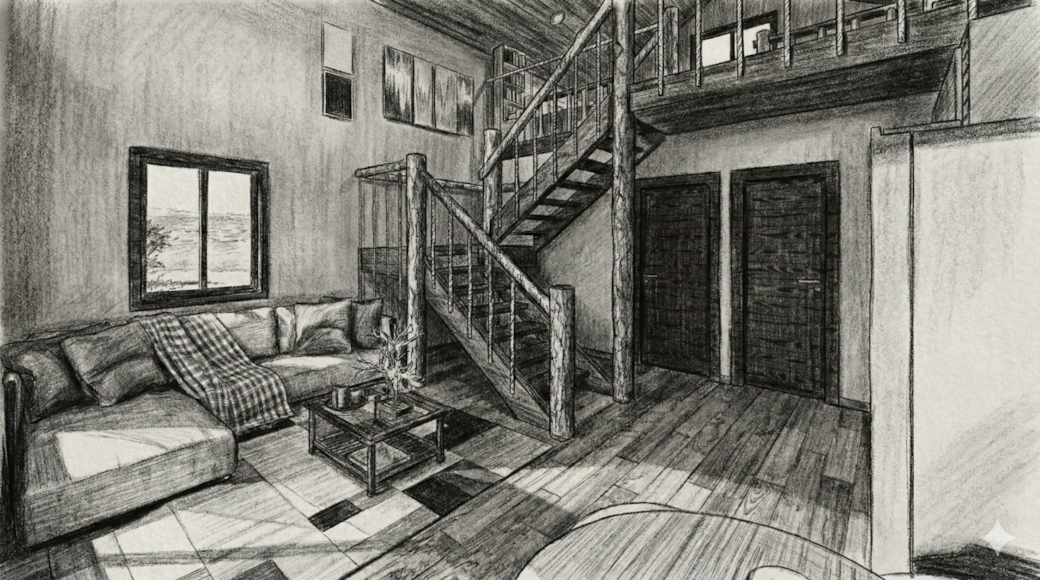 Charcoal main room 2