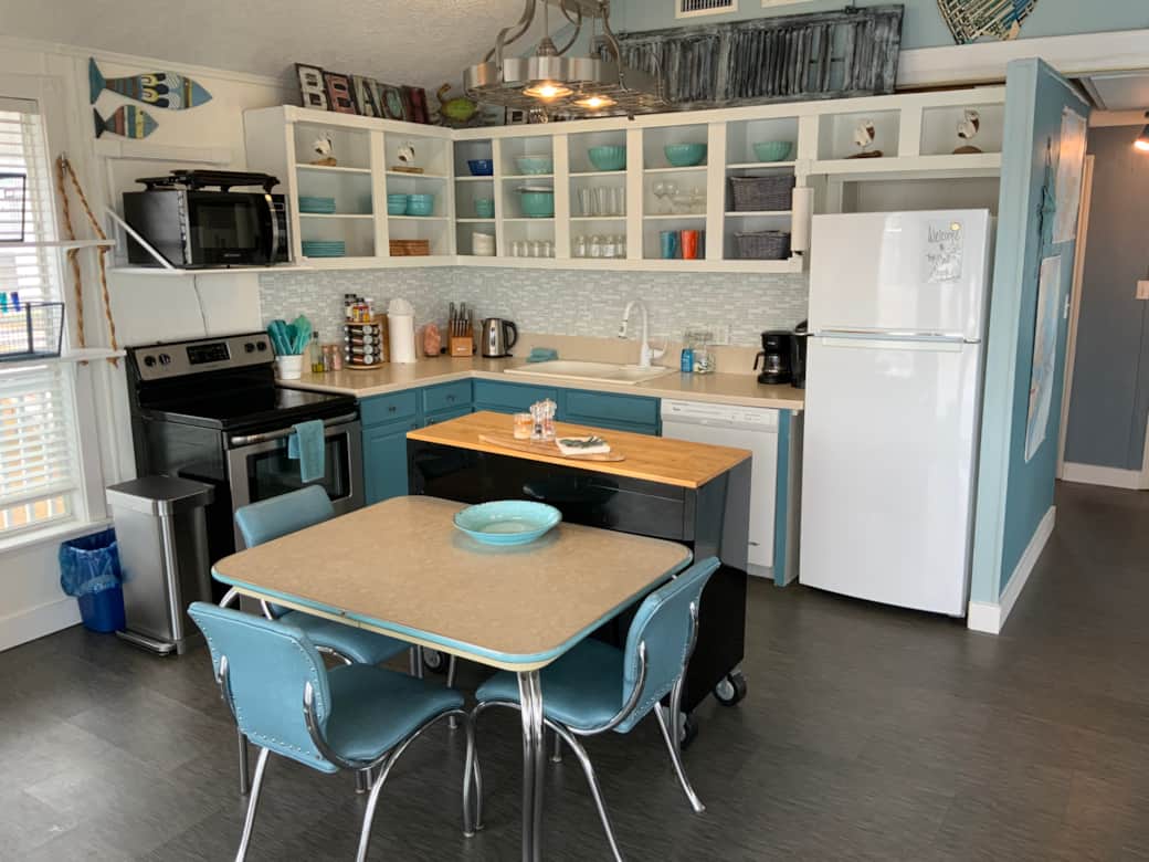 Fully stocked kitchen