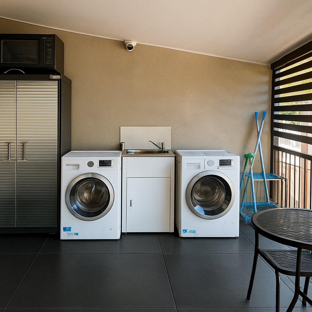 Shared Laundry Area: Washer available for convenient laundry needs