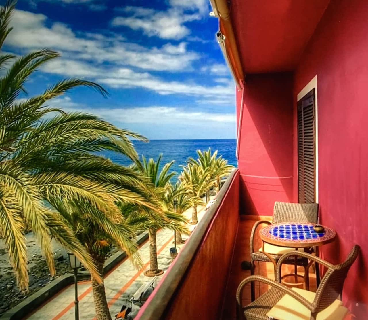 Blick aus der Gomera Lounge in Apartment 5 (Marrakesch)