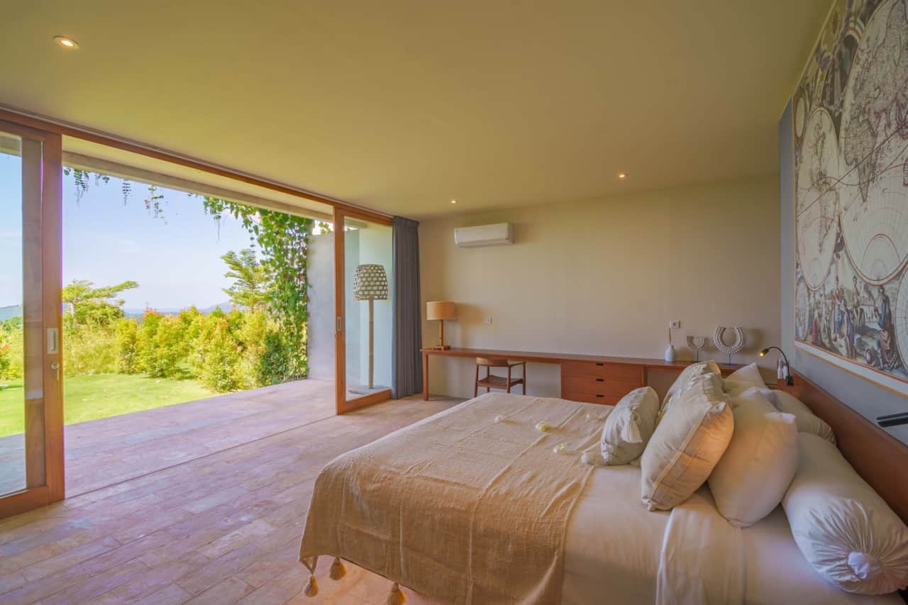 With garden views