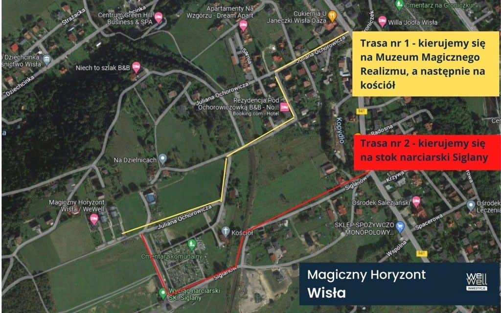 Mapa s vyznačením umístění nemovitosti
