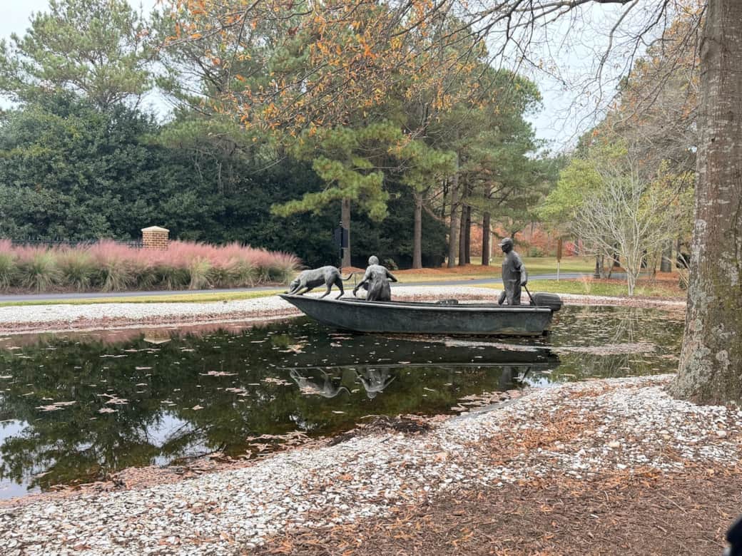 Entry pond as you enter the gated community