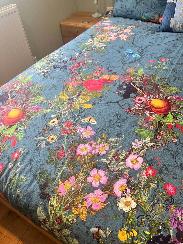 One of the designer duvet covers  - Timorous Beasties.