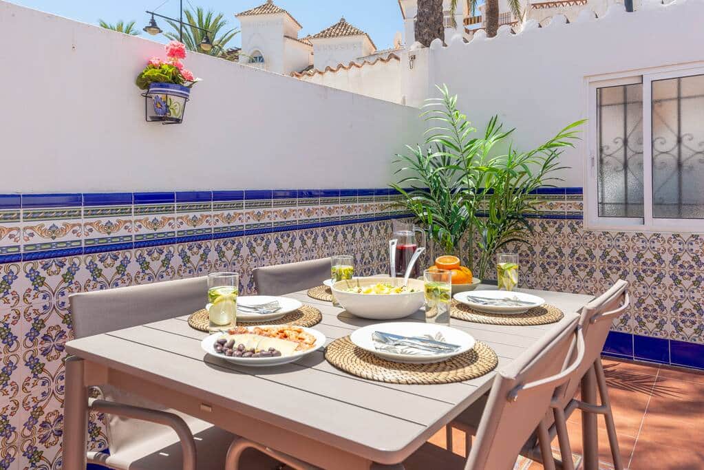 Patio. Outdoor dining area.
