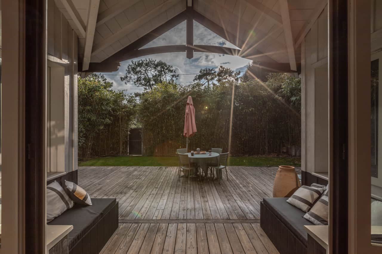 Terrasse vue de l'intérieur