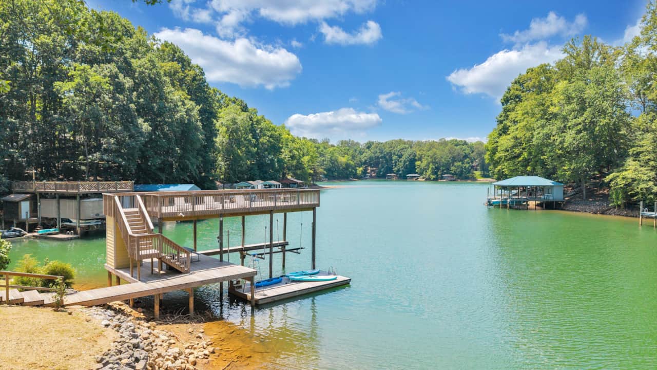 Large Private Covered Dock with Boat Parking