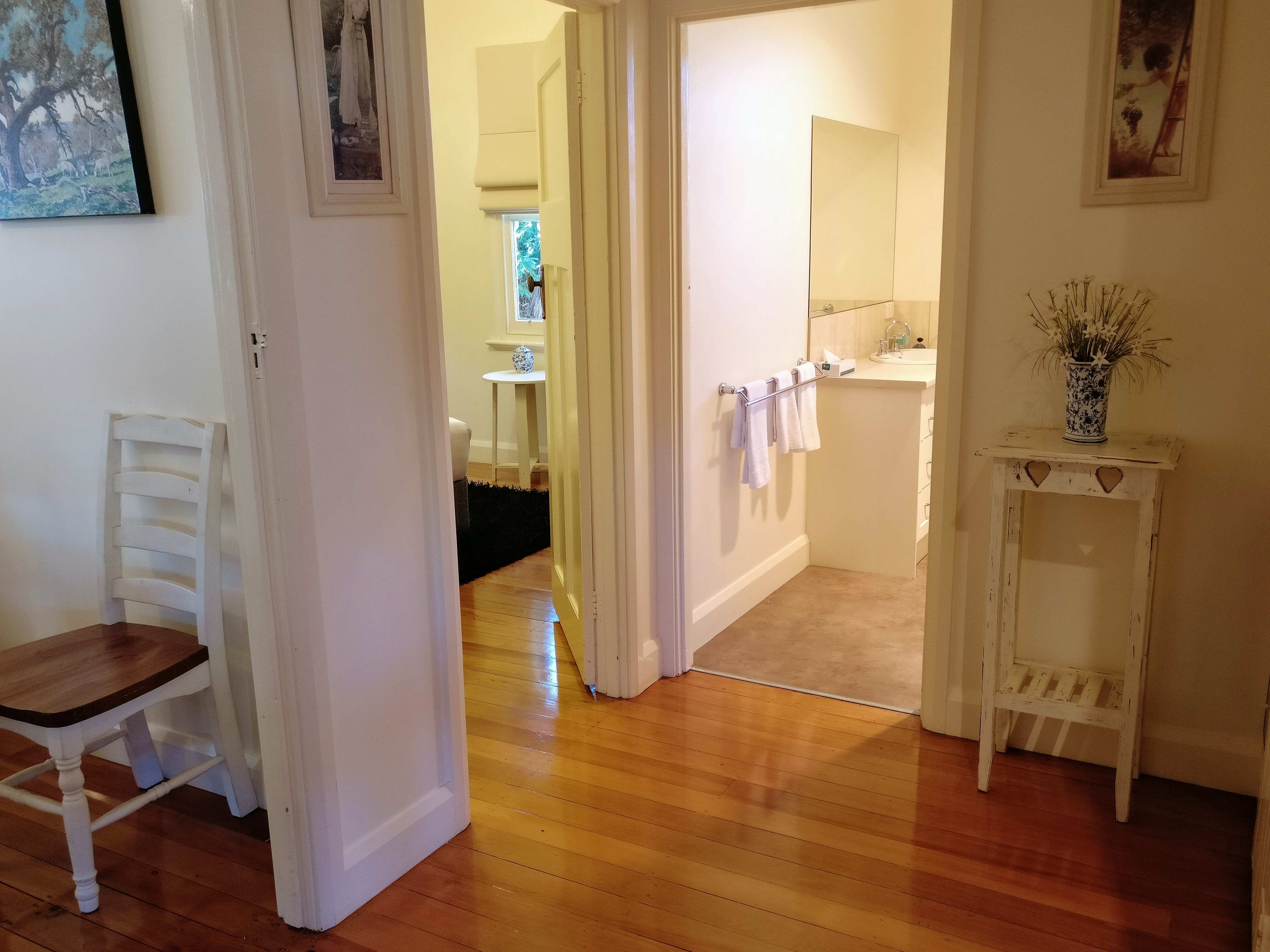 Polished floorboards