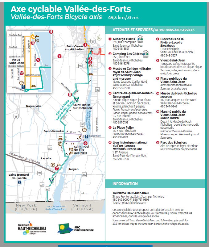 Piste cyclable Vallée-des-Forts