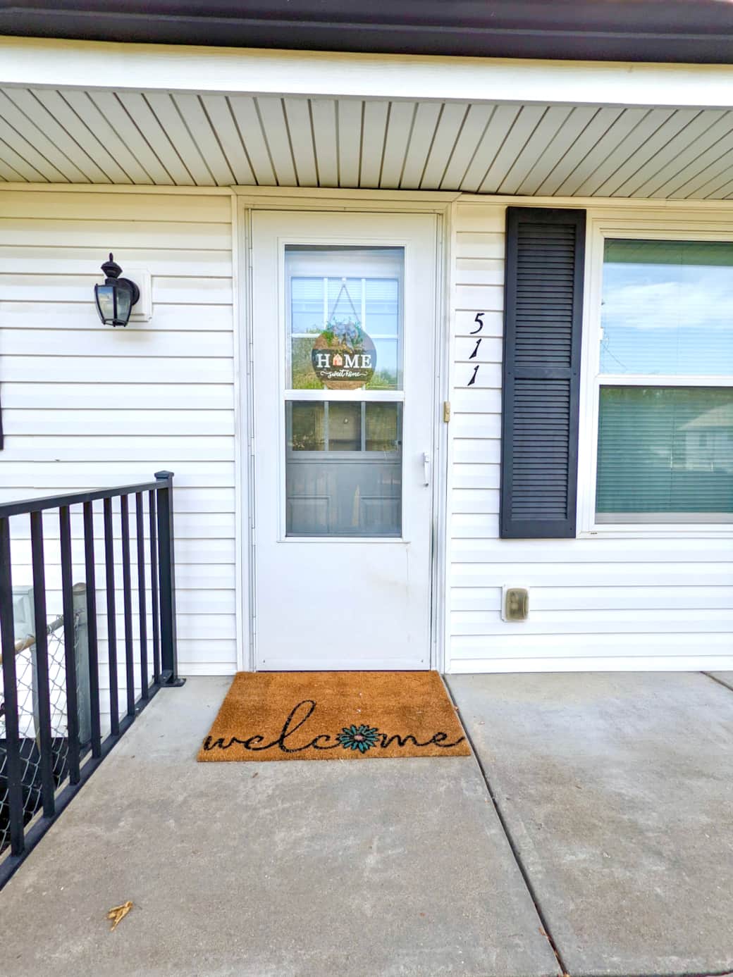 The back door is what you'll need to enter the home. The back door is what you'll need to enter the home.