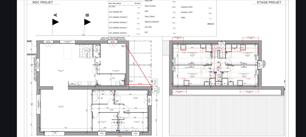 Plan gîte